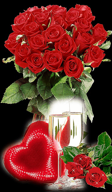 Bukiet Róż W Wazonie Na Walentynki Y I Obrazki Na Yagusipl 2574